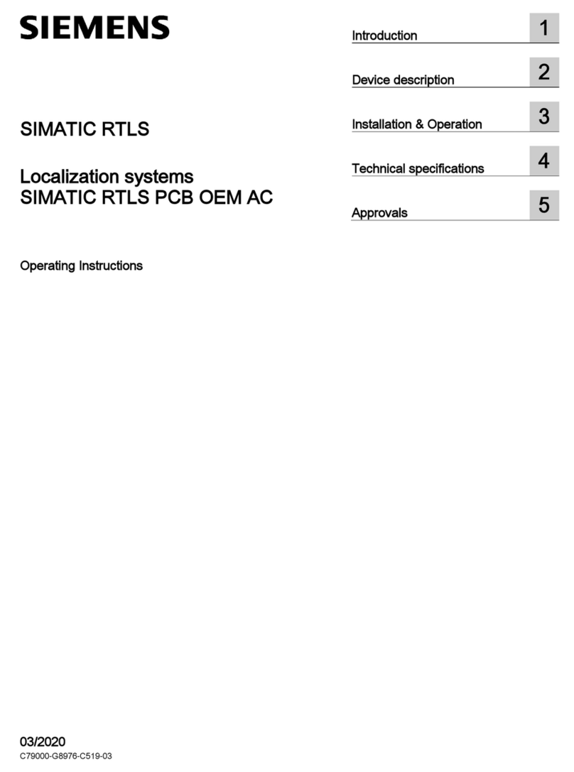 Siemens SIMATIC RTLS Manuel utilisateur