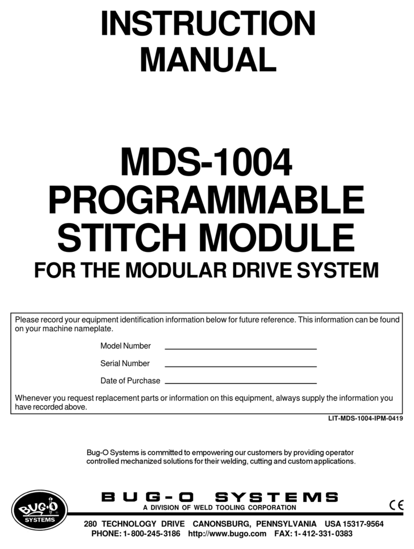 Bug-O Systems MDS-1004 Manuel utilisateur