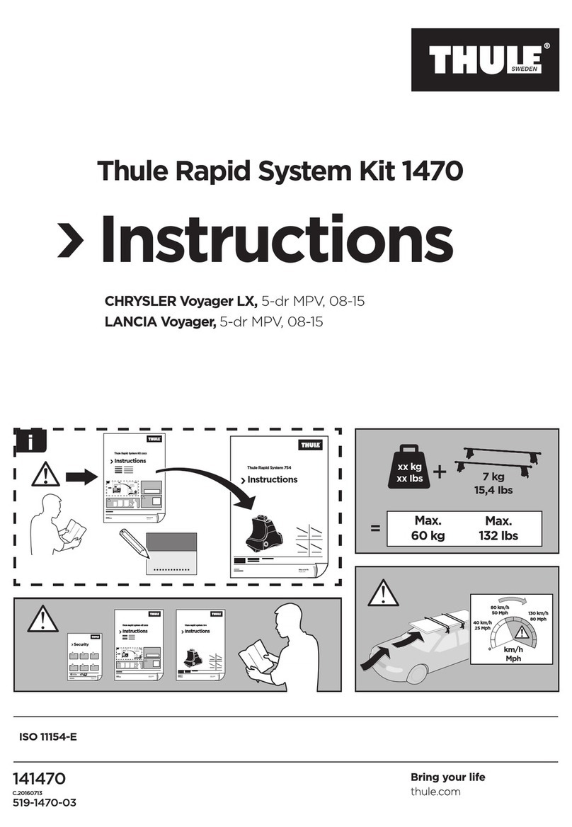 Thule Rapid System Kit 1470 Manuel utilisateur Thule Rapid System Kit 1470 Manuel utilisateur