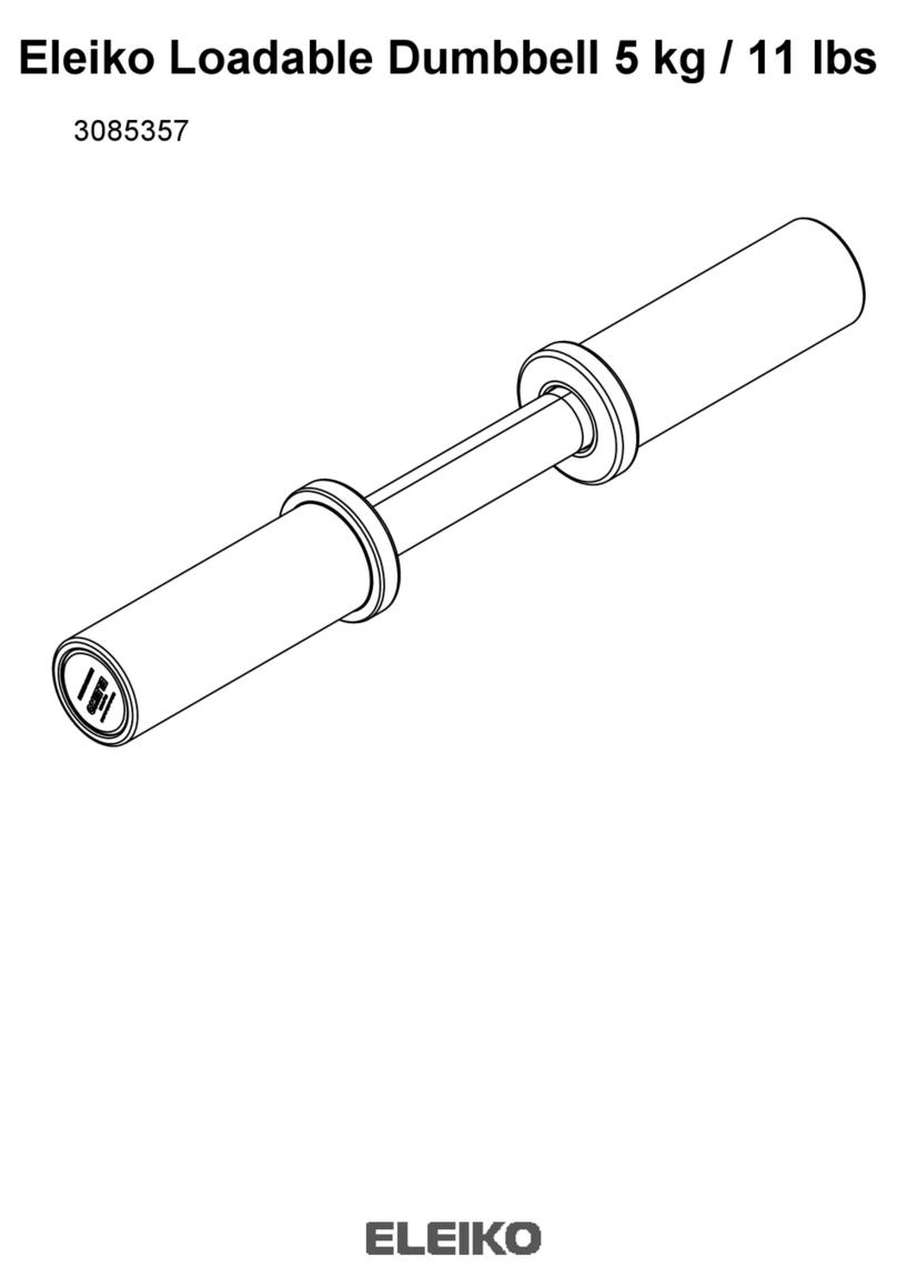 Eleiko 3085357 Manuel utilisateur