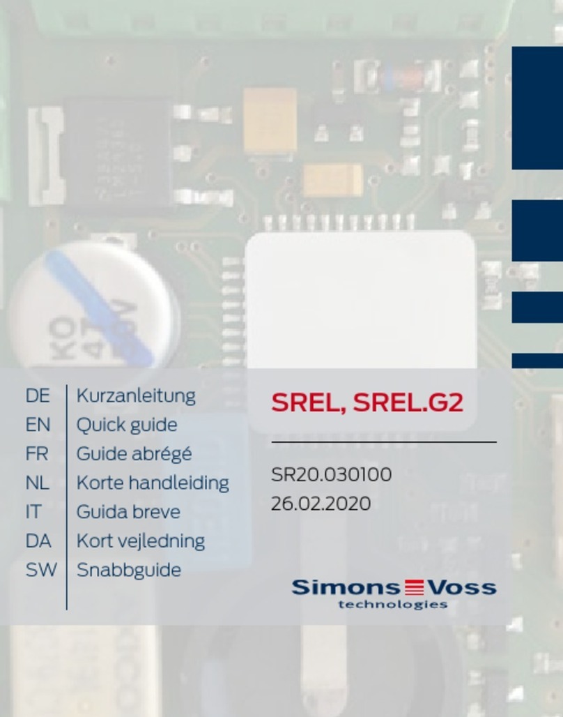 Simons Voss SREL Manuel utilisateur