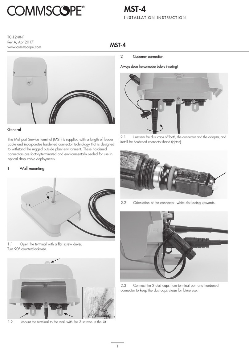 CommScope MST-4 Manuel utilisateur