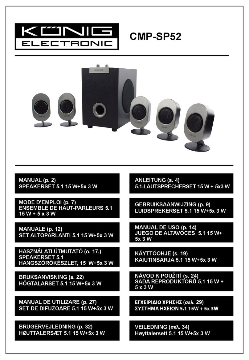 König Electronic CMP-SP52 Manuel utilisateur