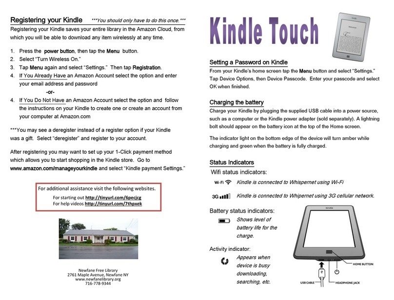Amazon Touch Manuel utilisateur