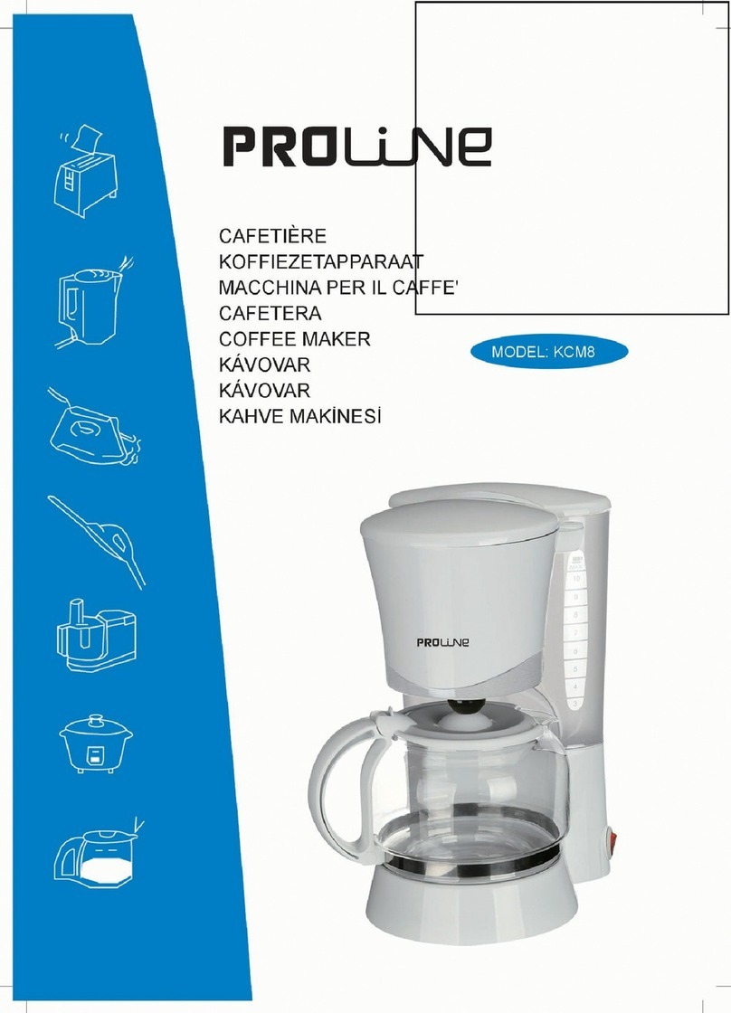 Proline KCM8 Manuel utilisateur