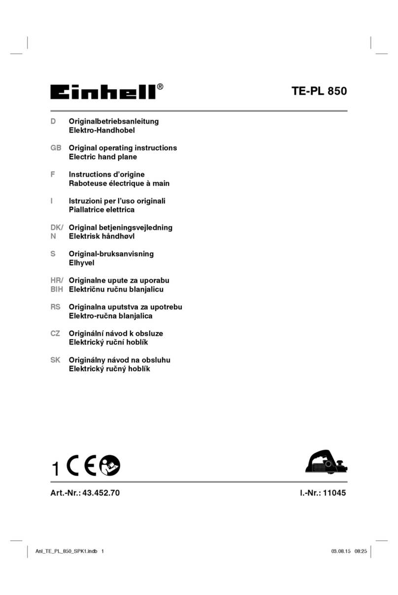 EINHELL TE-PL 850 Manuel utilisateur