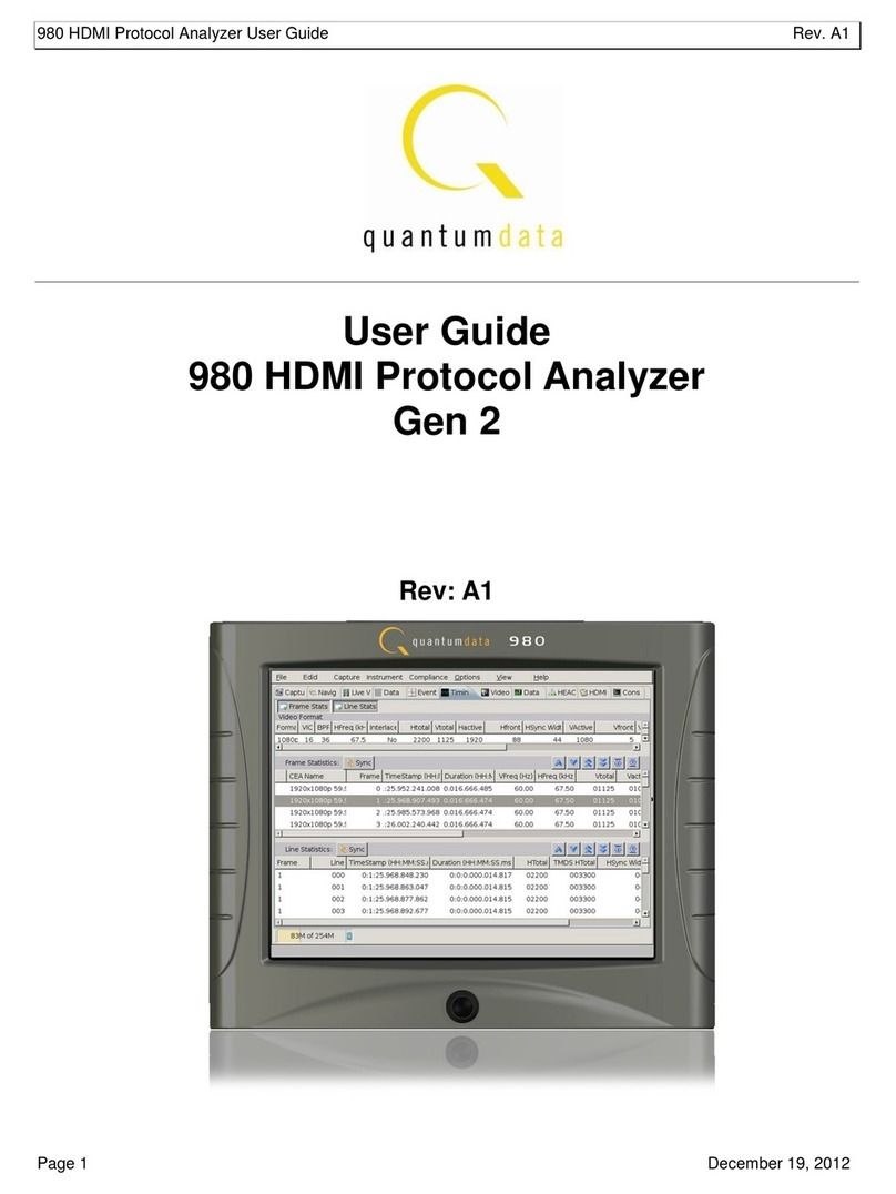 Quantum Data Gen 2 980 Manuel utilisateur Quantum Data Gen 2 980 Manuel utilisateur