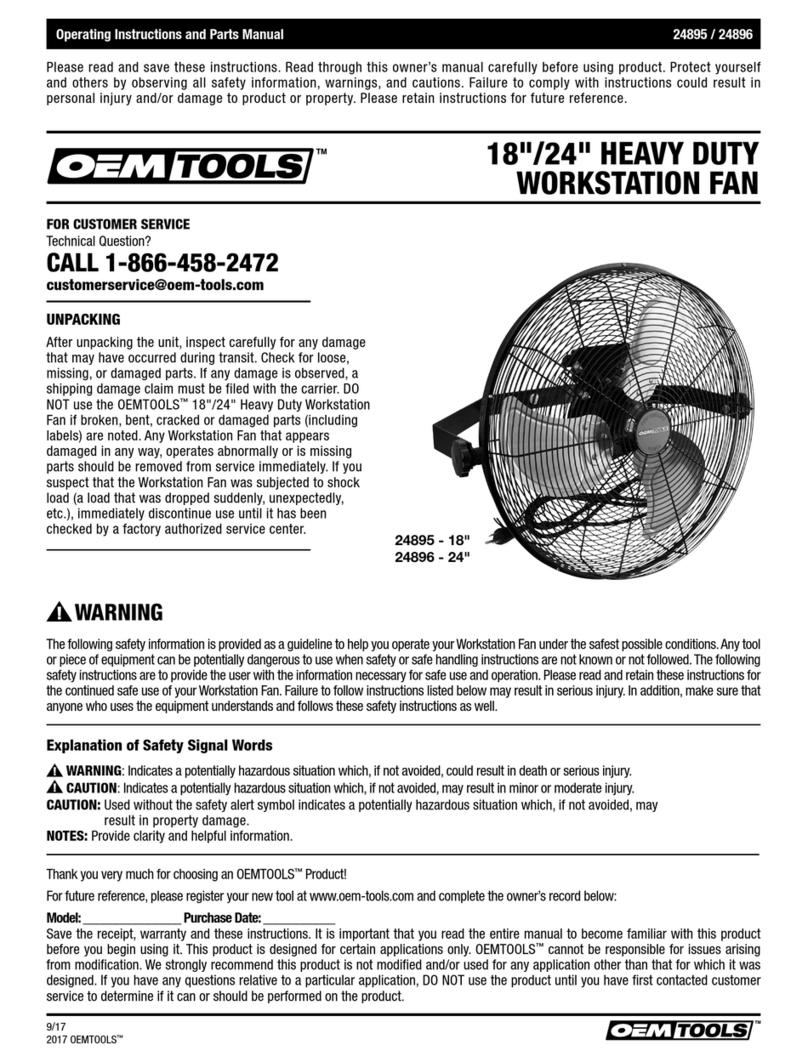 OEM Tools 24895 Manuel de service