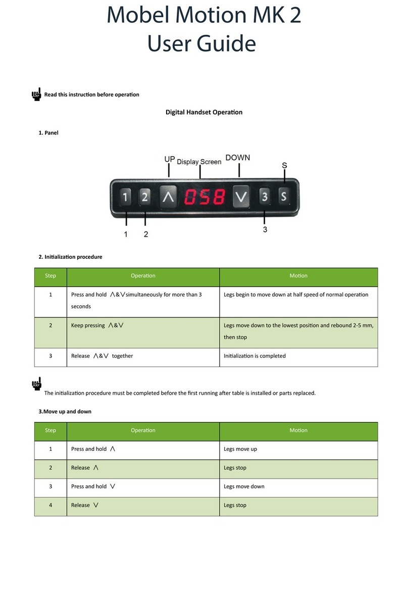 Stretch Now Mobel Motion MK 2 Manuel utilisateur