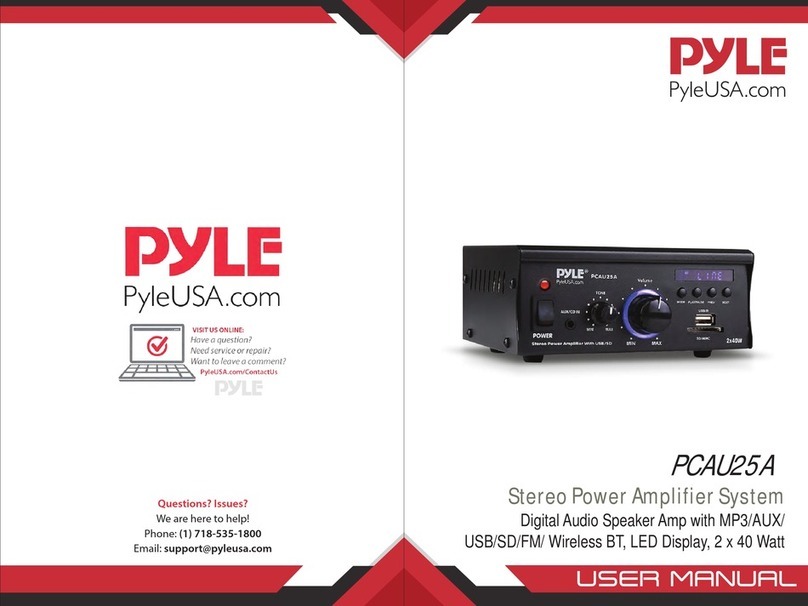 Pyle PCAU25A Manuel utilisateur Pyle PCAU25A Manuel utilisateur