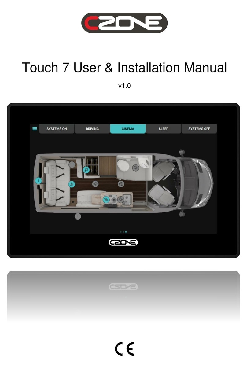CZone Touch 7 Mode d’emploi