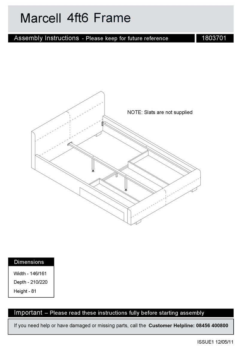 Argos Marcell 4ft6 Frame Manuel utilisateur