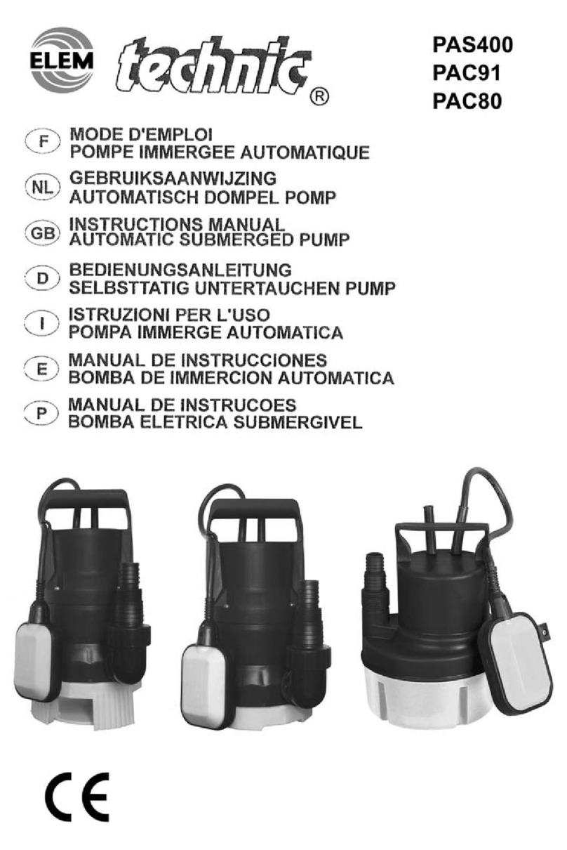 elem technic PAS400 Manuel utilisateur