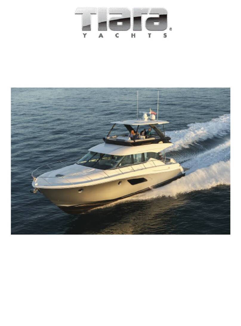 Tiara Yachts FLYBRIDGE 53 2019 Manuel utilisateur