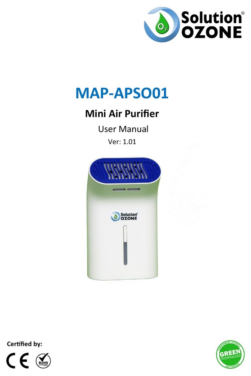 Solution Ozone MAP-APSO01 Manuel utilisateur Solution Ozone MAP-APSO01 Manuel utilisateur