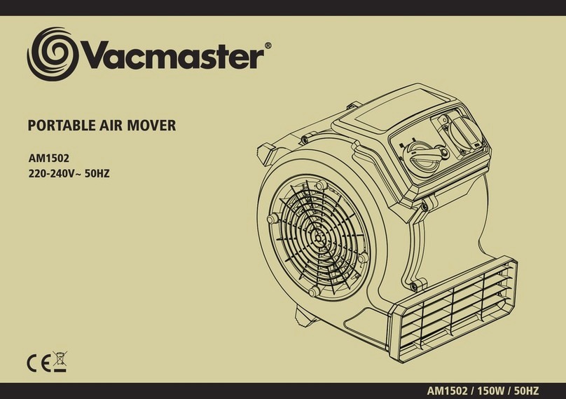 Vacmaster AM1502 Manuel utilisateur
