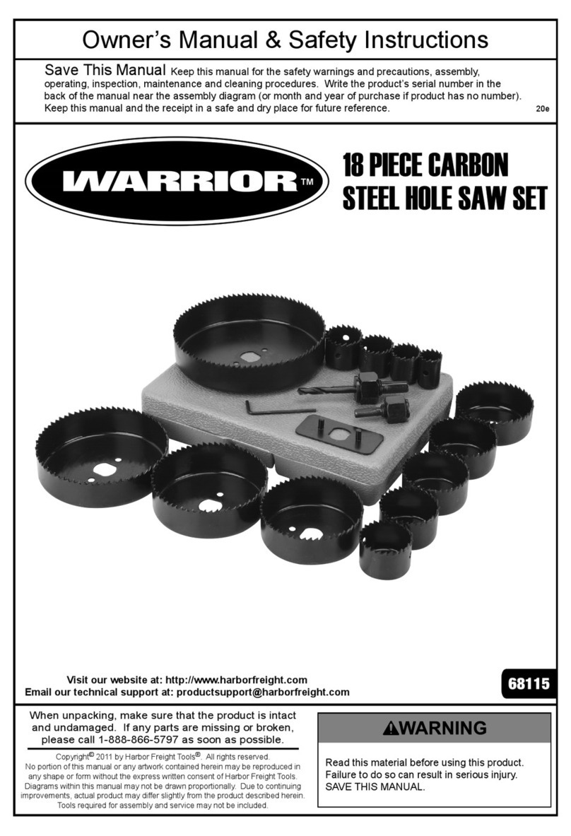 WARRIOR 68115 Instructions de montage
