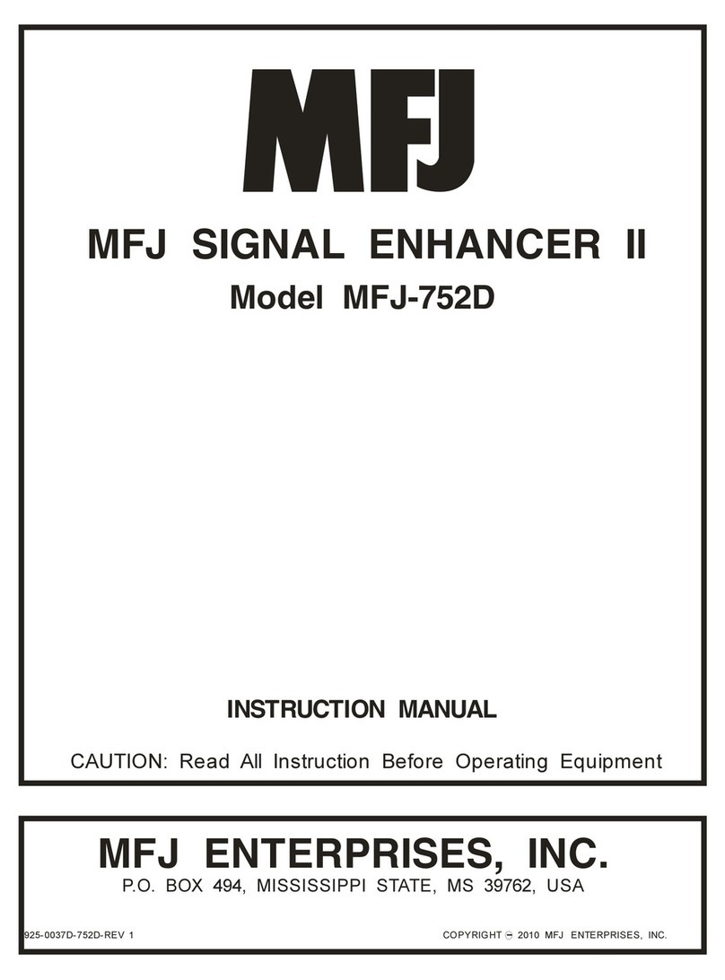 MFJ MFJ-752D Manuel utilisateur