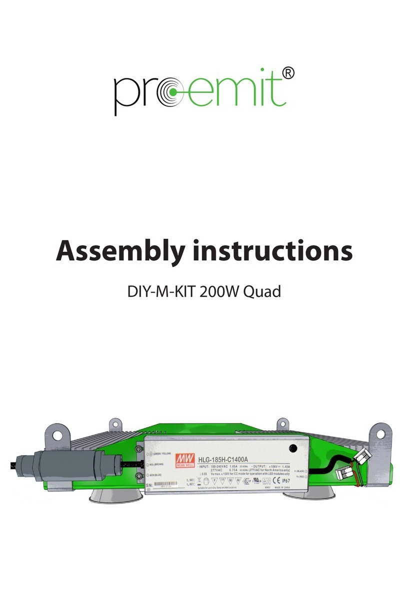 pro-emit DIY-M-KIT 200W Quad Manuel utilisateur