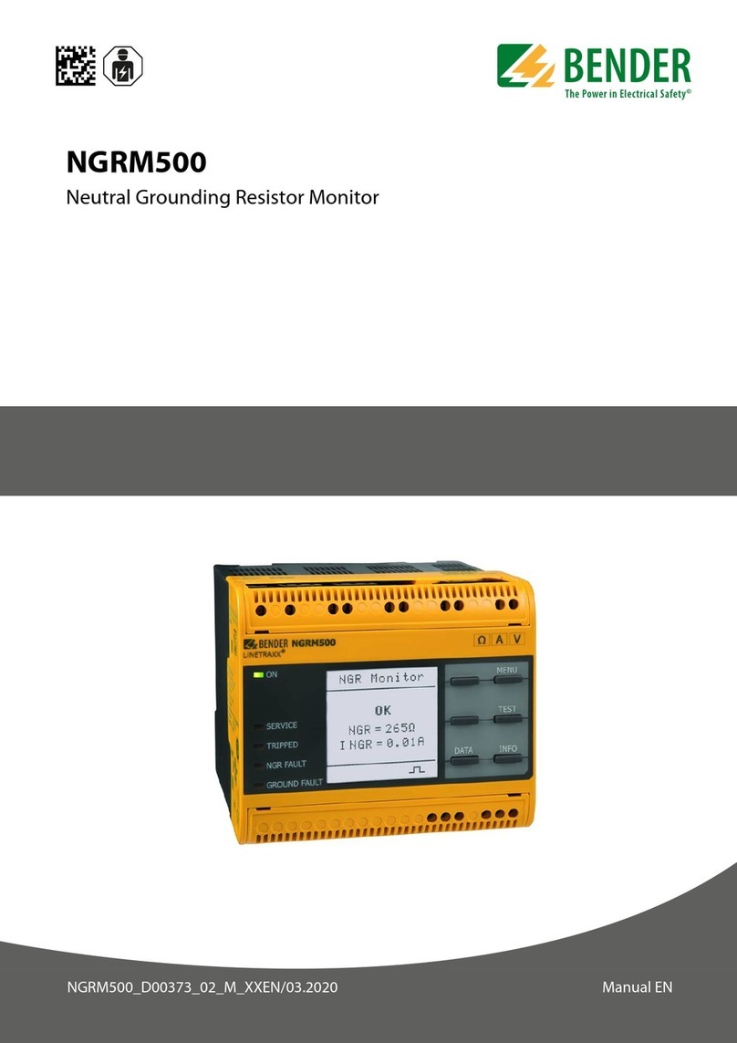 Bender NGRM500 Manuel utilisateur