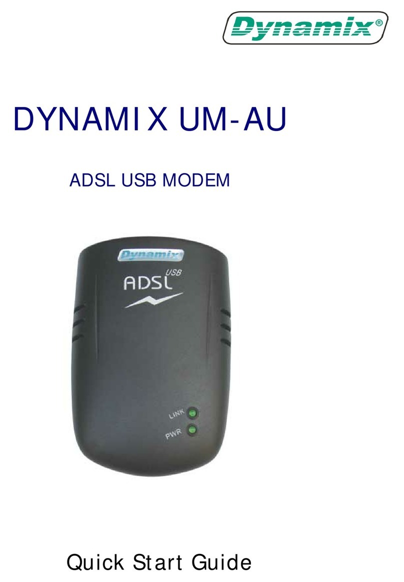 Dynamix UM-AU Manuel utilisateur Dynamix UM-AU Manuel utilisateur