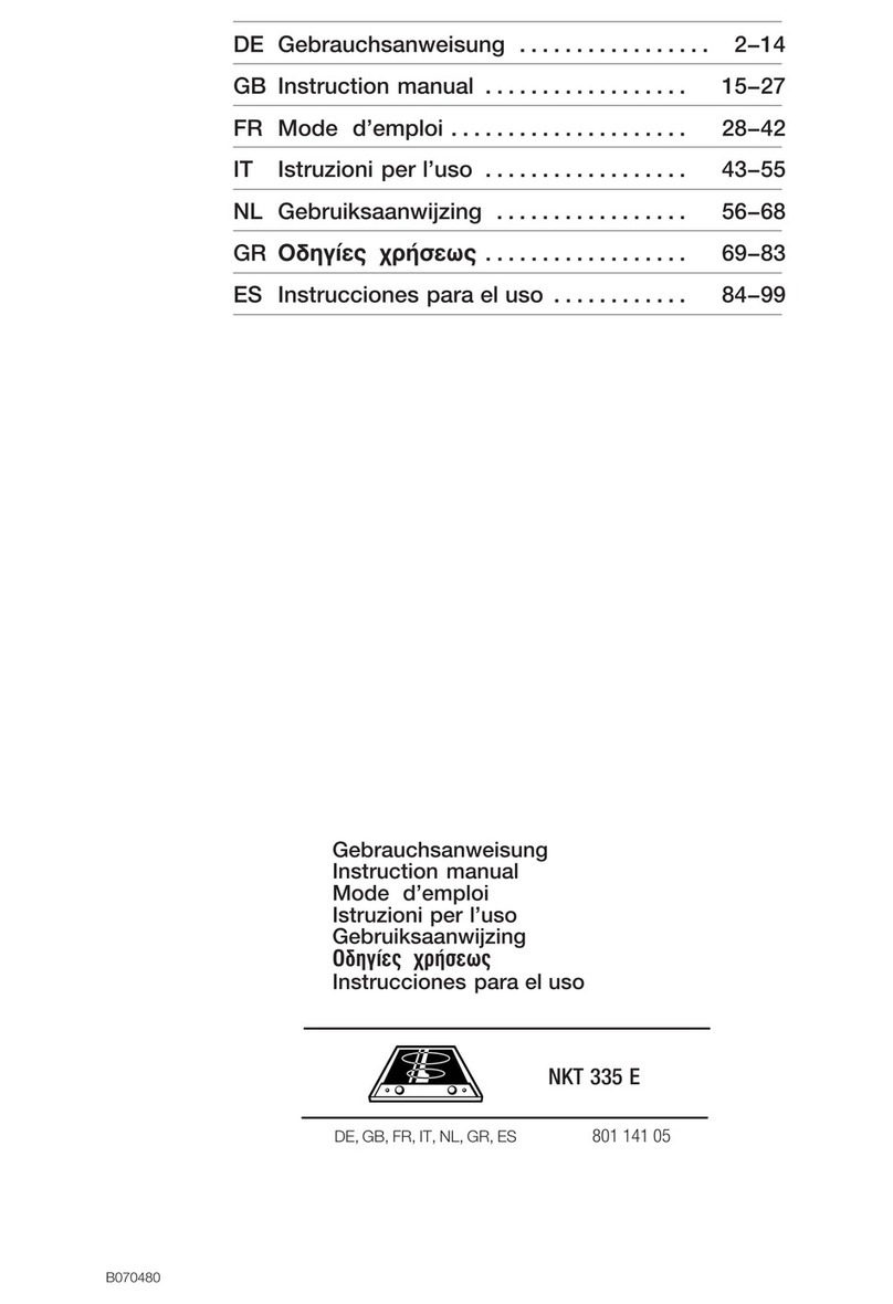 Smeg NKT 335 E Manuel utilisateur