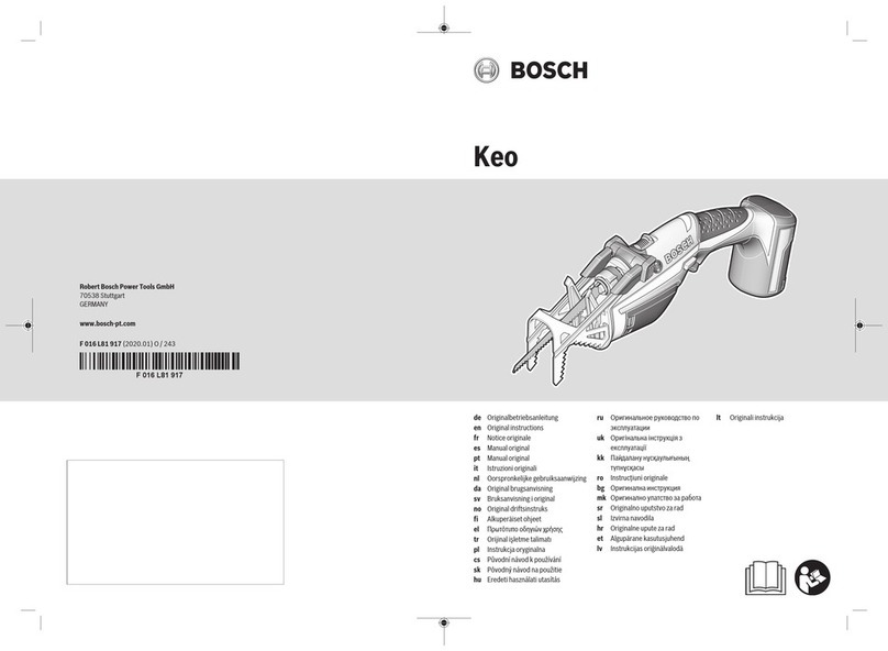 Bosch Keo Manuel utilisateur