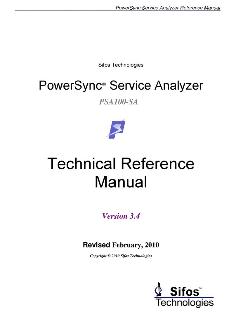Sifos Technologies PowerSync PSA100-SA Manuel du produit