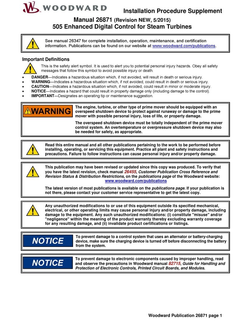 Woodward 505 Manuel du propriétaire