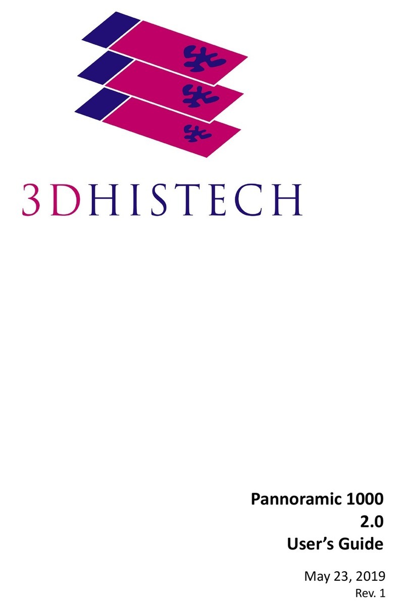 3D Histech Pannoramic 1000 Manuel utilisateur