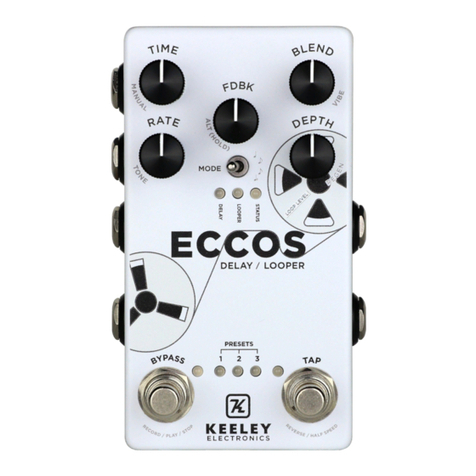 Keeley ECCOS Manuel utilisateur