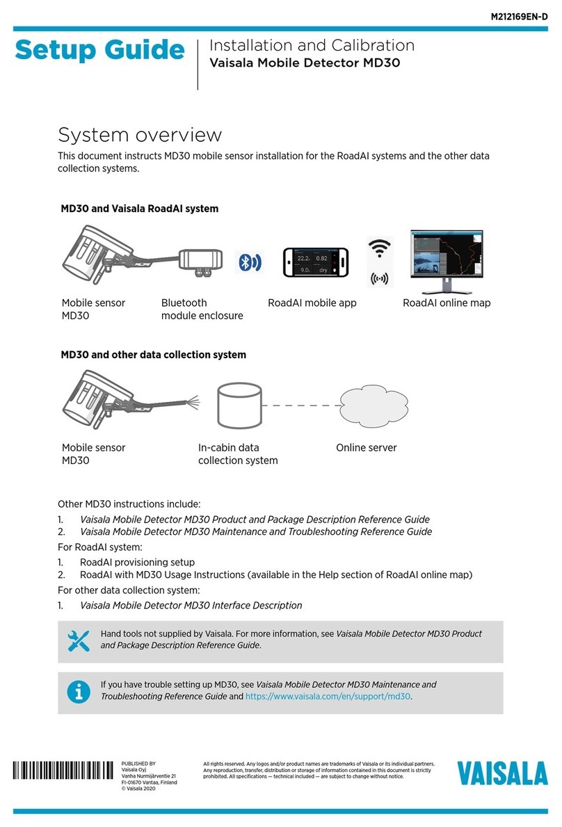 Vaisala MD30 Manuel utilisateur