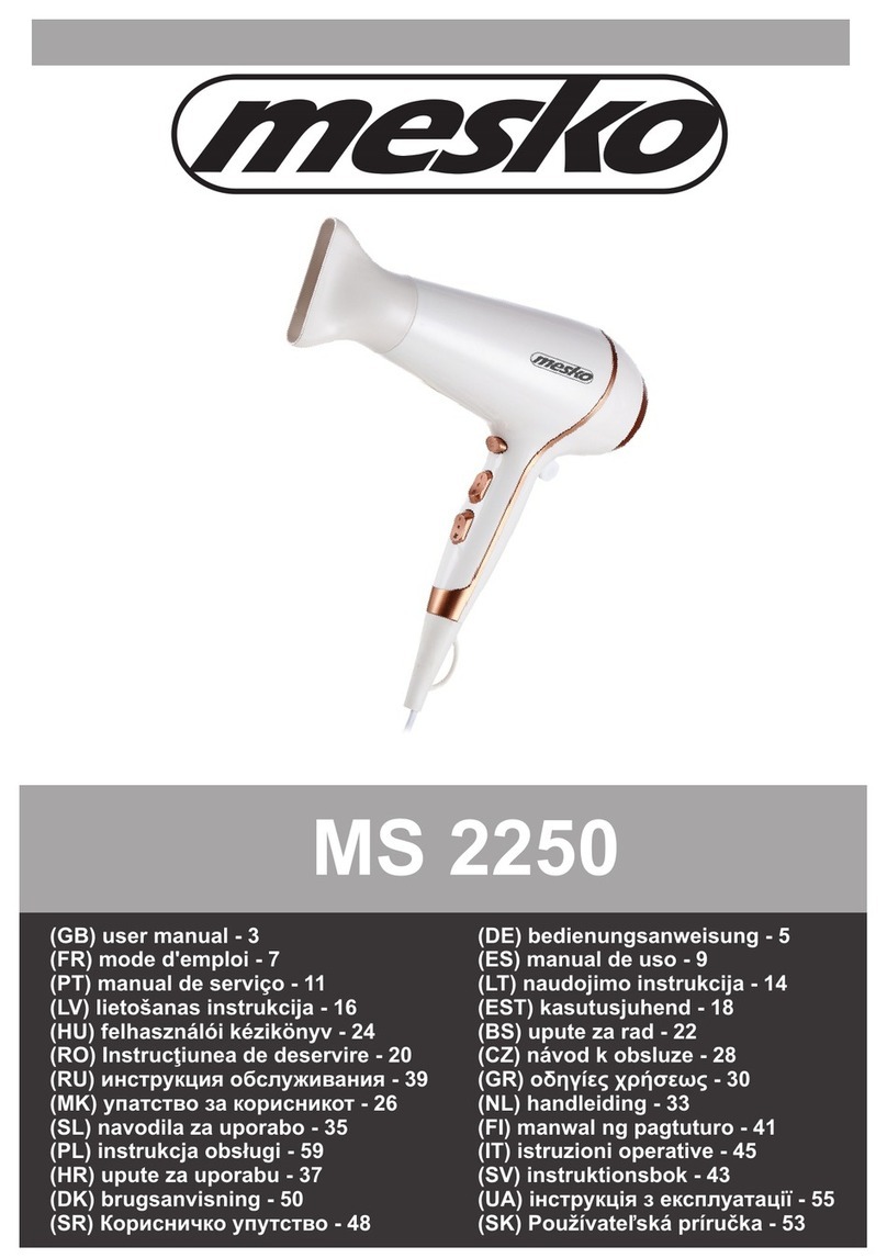 Mesko MS 2250 Manuel utilisateur