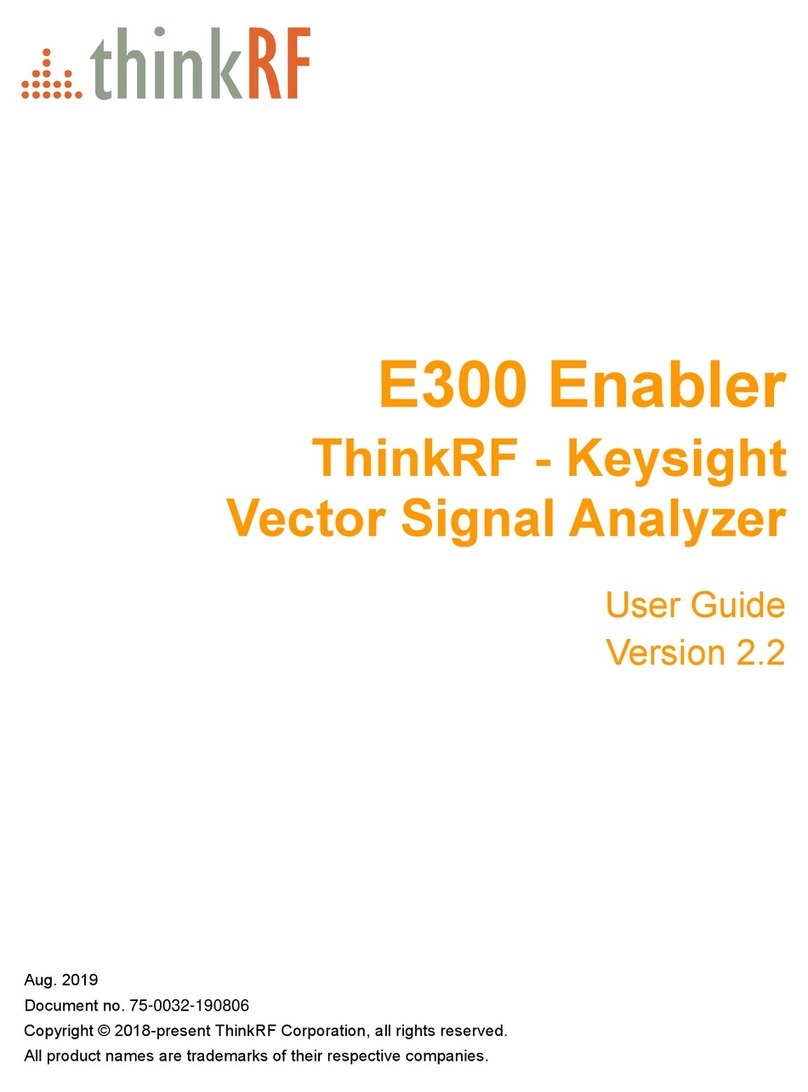 ThinkRF E300 Manuel utilisateur
