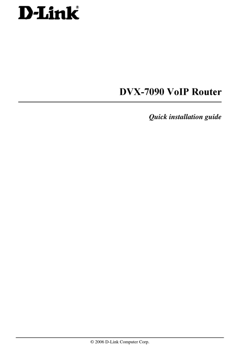 D-Link DVX-7090 Manuel utilisateur