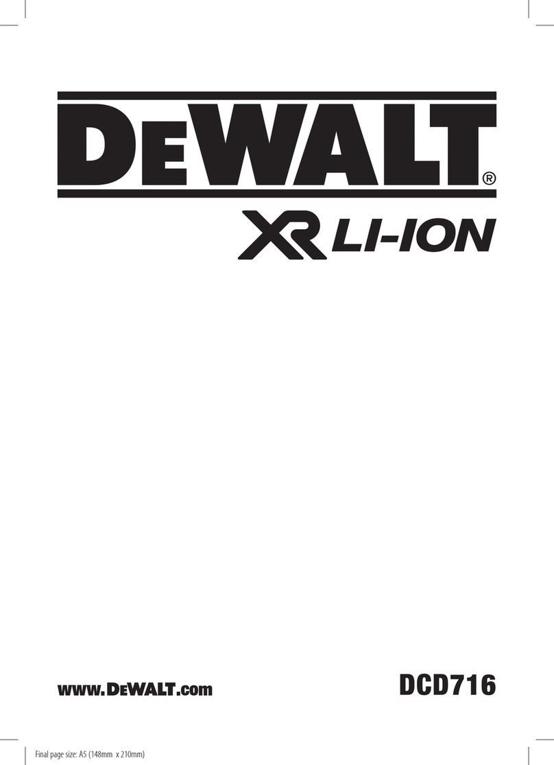 DeWalt DCD716 Manuel utilisateur
