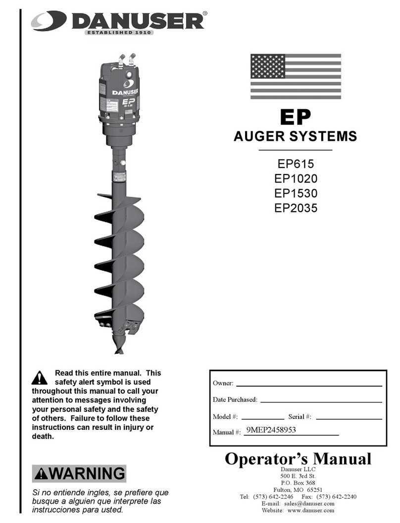 Danuser EP Series Manuel utilisateur