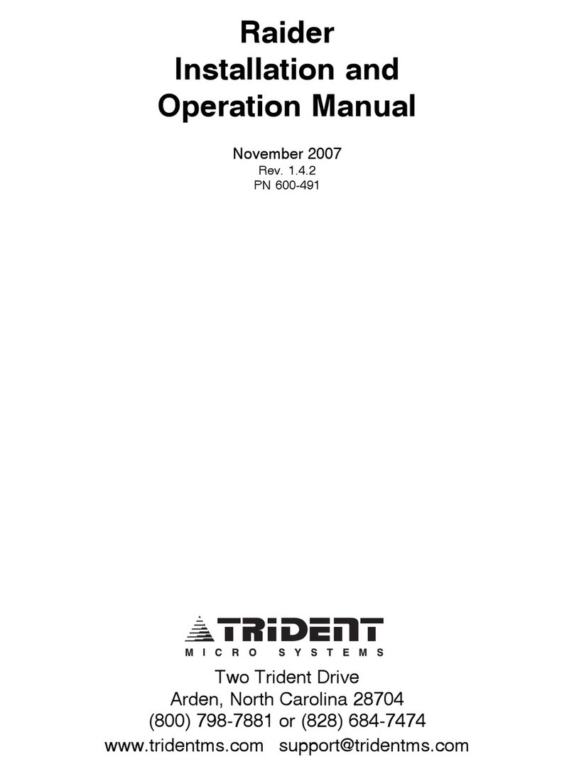 Trident Raider Manuel utilisateur Trident Raider Manuel utilisateur