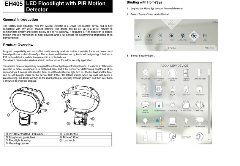 EVERSPRING EH405 Manuel utilisateur