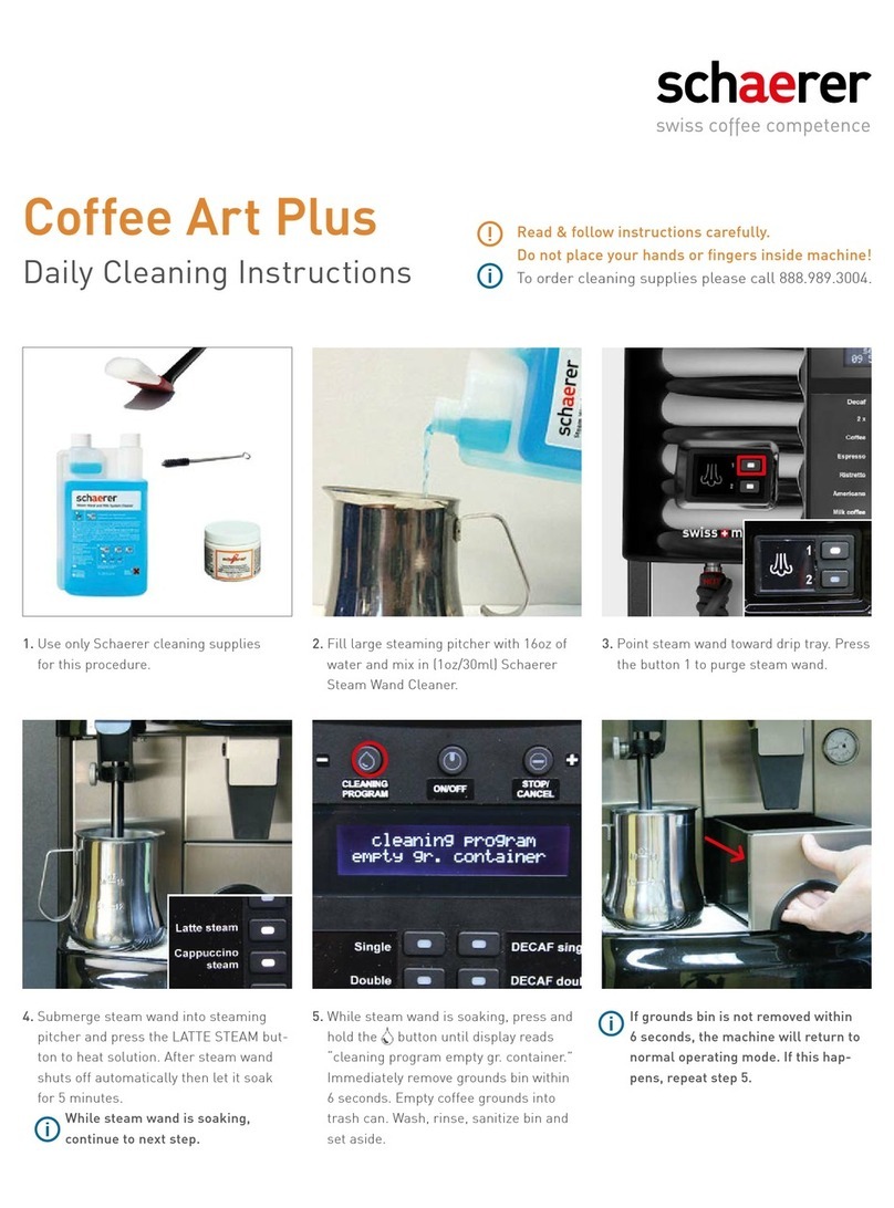 Schaerer Coffee Art Plus Guide de configuration