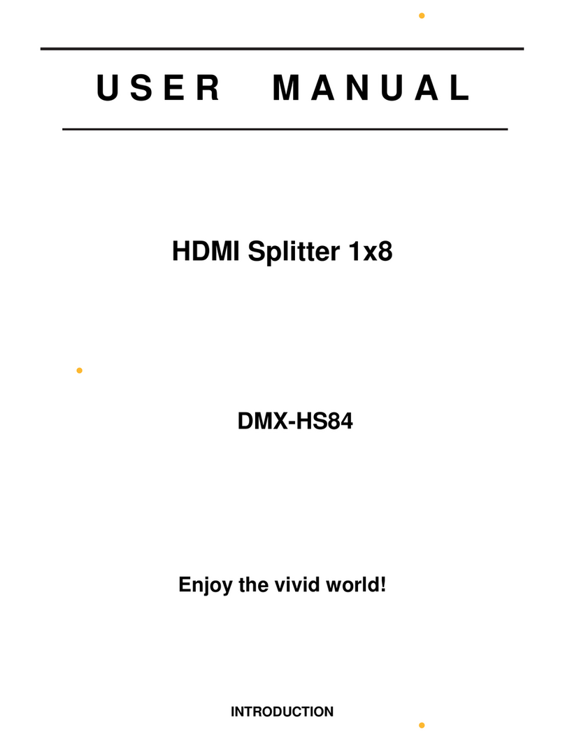 MS Electronics DMX-HS84 Manuel utilisateur MS Electronics DMX-HS84 Manuel utilisateur