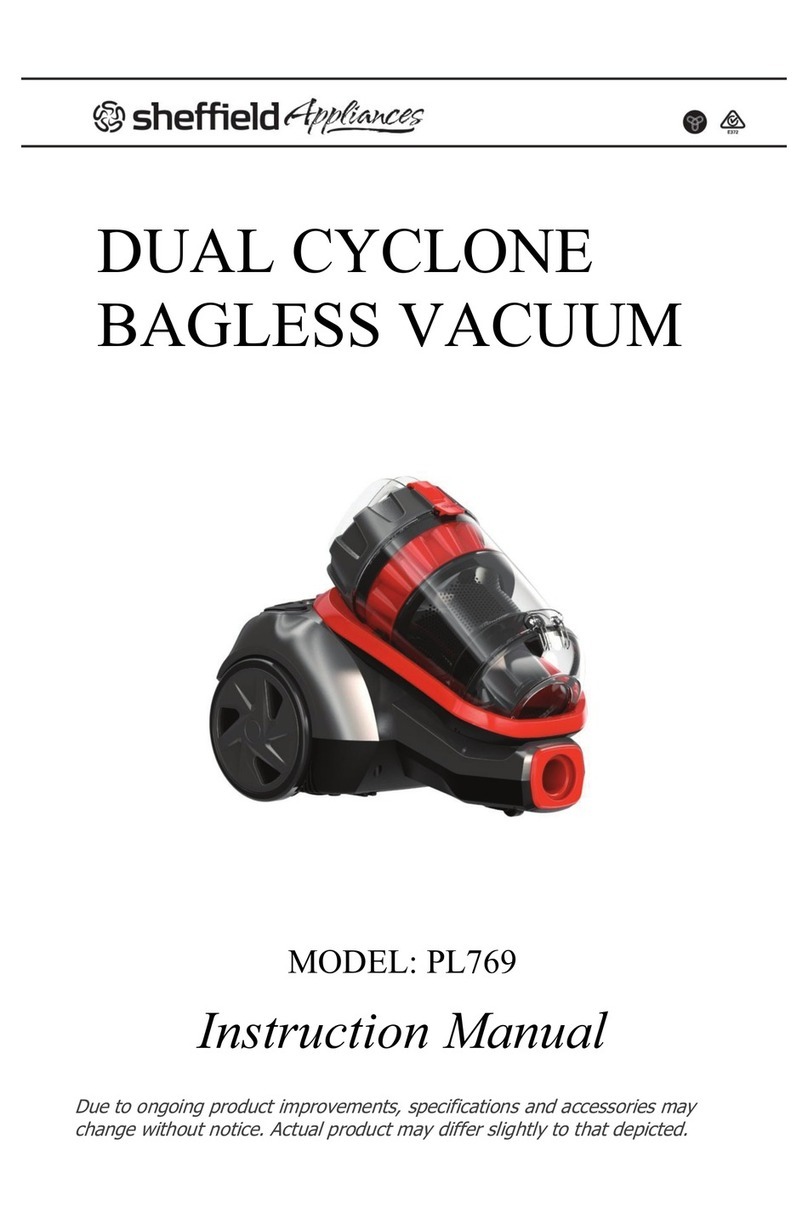 Sheffield PL769 Manuel utilisateur