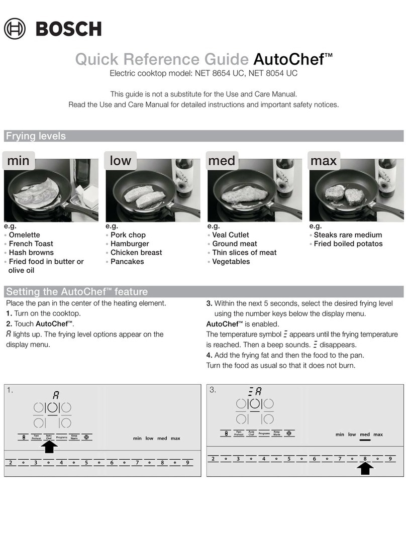 Bosch AutoChef NET 8654 UC Manuel utilisateur