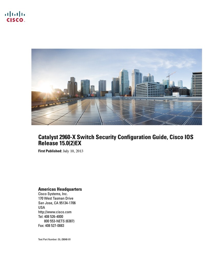 Cisco Catalyst 2960-X Manuel utilisateur