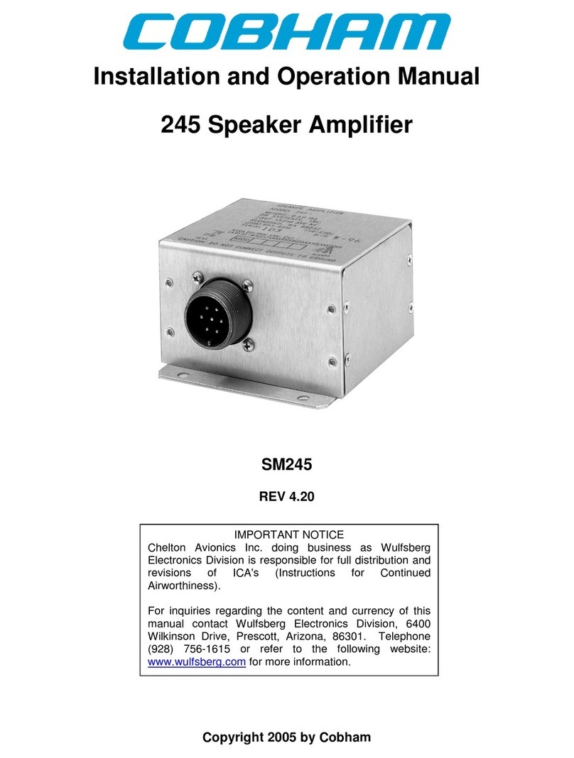 COBHAM 245 Manuel utilisateur