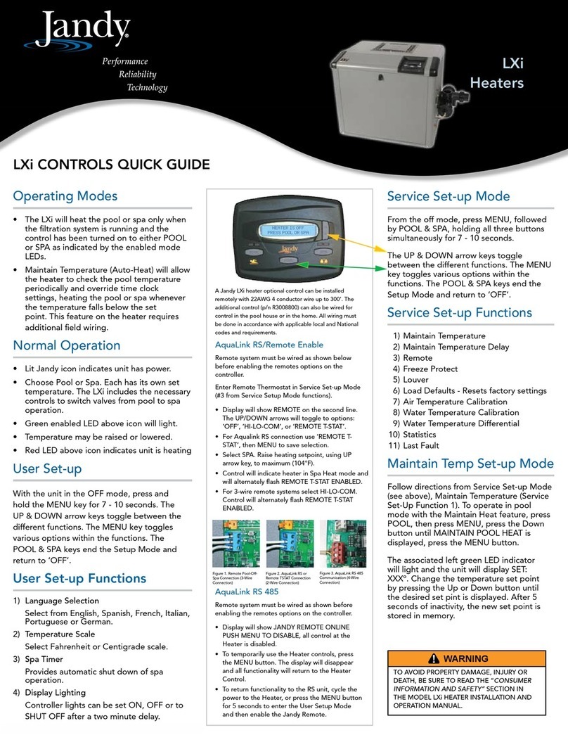 Jandy LXi Manuel utilisateur