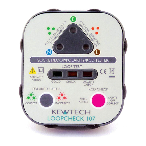 Kewtech Loopcheck 107 Manuel utilisateur