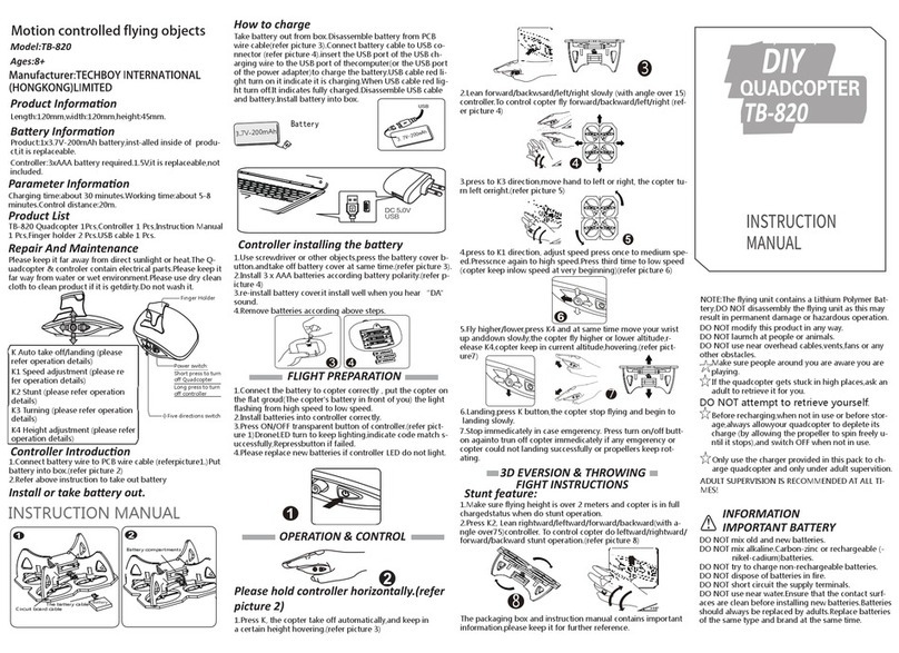 Techboy TB-820 Manuel utilisateur