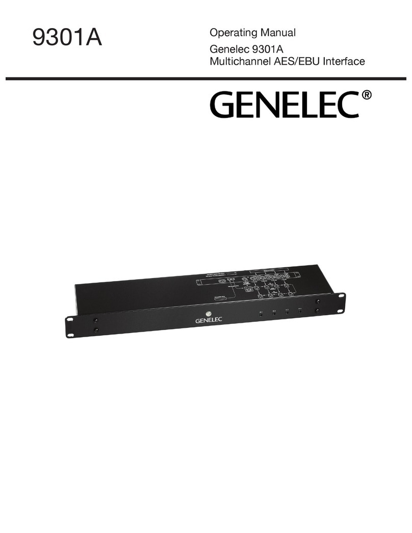 Genelec 9301A Manuel utilisateur