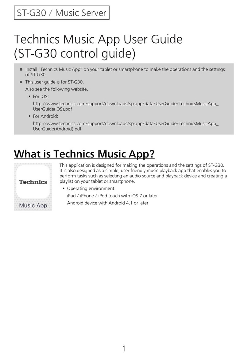 Technics ST-G30 Manuel d'utilisation et d'entretien